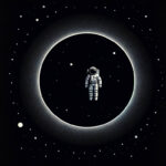 Иллюстрация в стиле минимализма, изображающая, почему мы не можем дышать в космосе